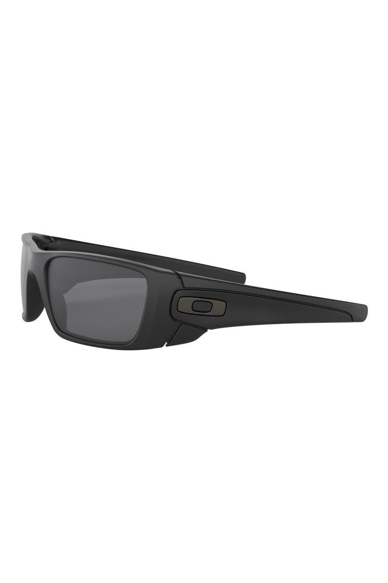 Fuel Cell 60mm Rectangular Sunglasses, Alternate, color, BLACK