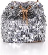 BADGLEY MISCHKA Piper Sequin And Bugle Bead Bucket Bag
