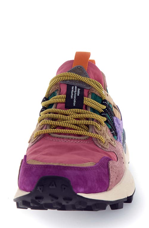 Flower Mountain Yamano 3 Sneaker In Burgundy