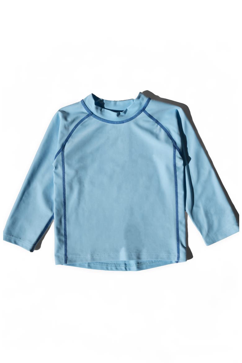 Long Sleeve Rash Guard, UPF 50+ Swim Shirt, Alternate, color, BLUE