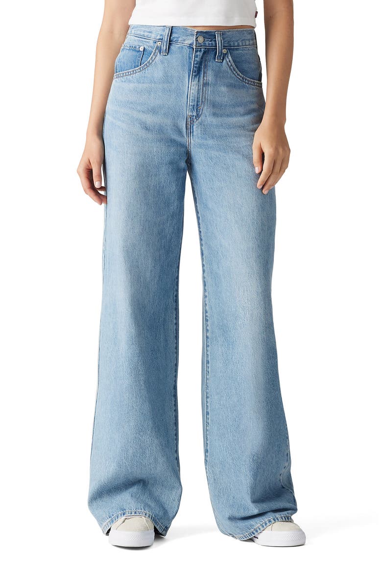 Cinch Baggy Wide Leg Jeans, Main, color, INVESTED INDIGO