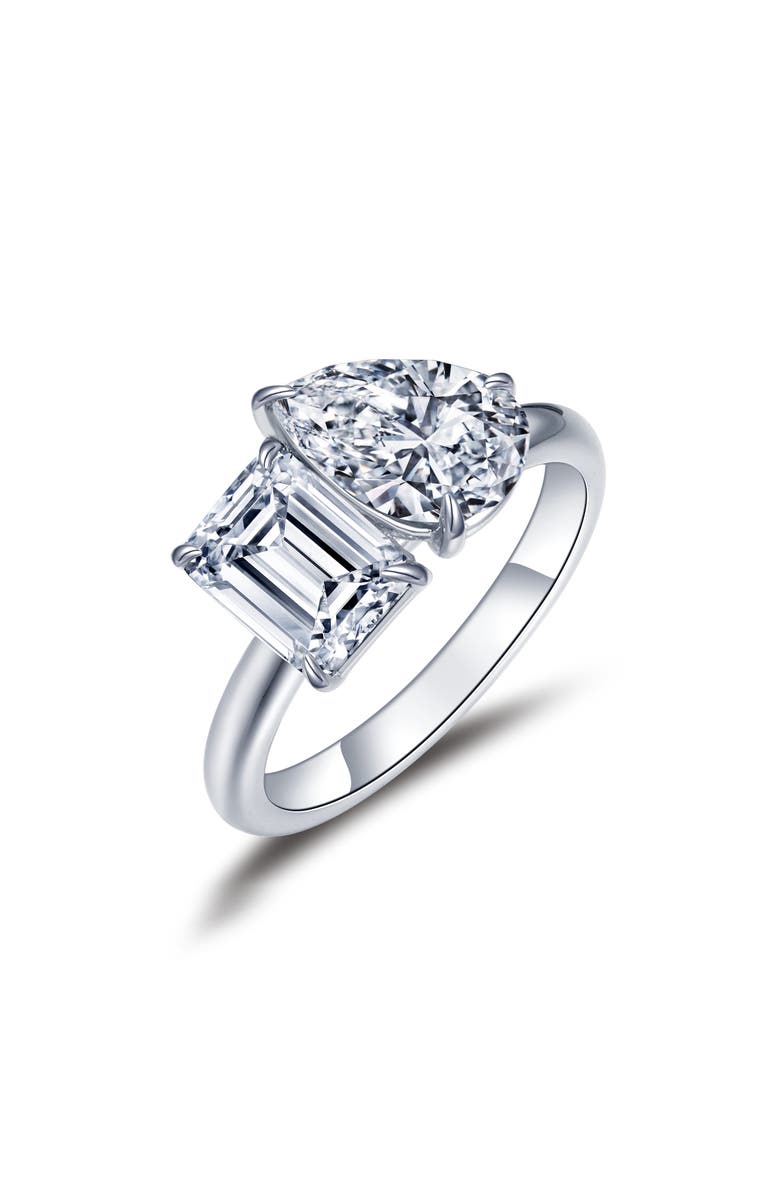 Lafonn Toi et Moi 'You & Me' Simulated Diamond Ring, Main, color, 