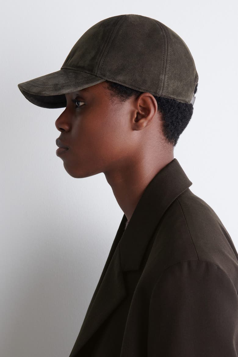 Suede Baseball Cap, Alternate, color, CHOCOLATE