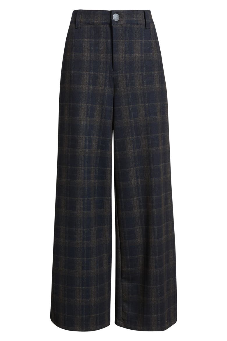 Whitney Skyrise Flat Front Wide Leg Pants, Alternate, color, ULTRA NAVY MULTI