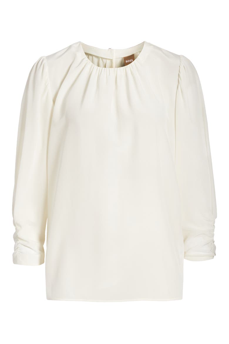 Bagana Silk Blouse, Alternate, color, SOFT CREAM