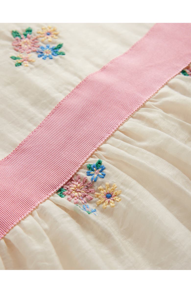 Mini Boden Kids' Floral Embroidered Organza Party Dress, Alternate, color,