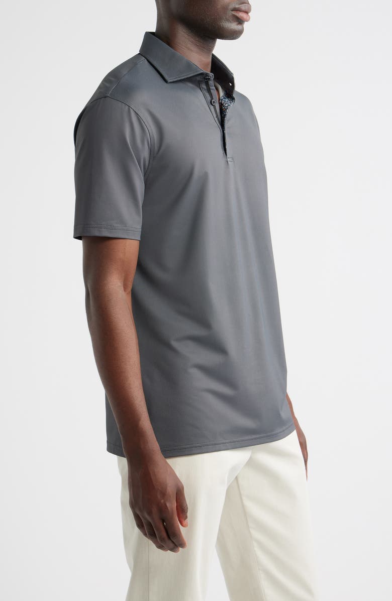 Stone Rose Bird's Eye Performance Polo, Alternate, color, 