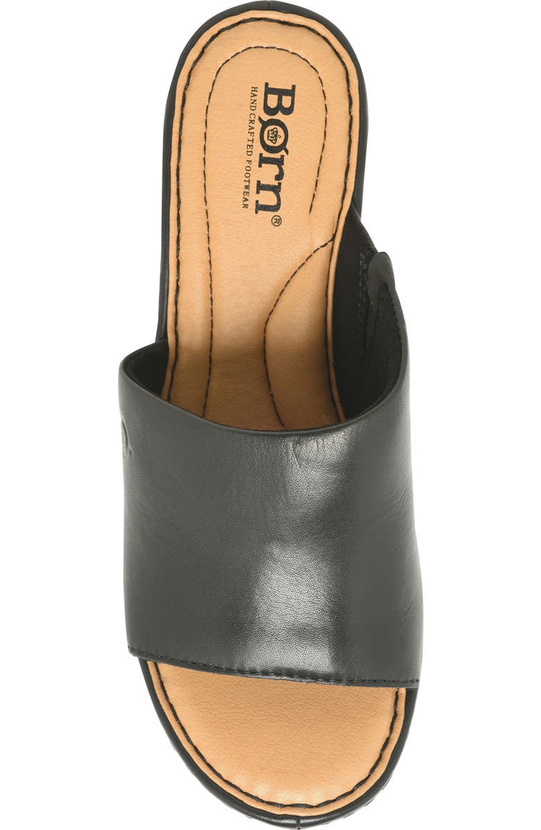 Børn Shilo Platform Wedge Sandal, Alternate, color, Black Leather
