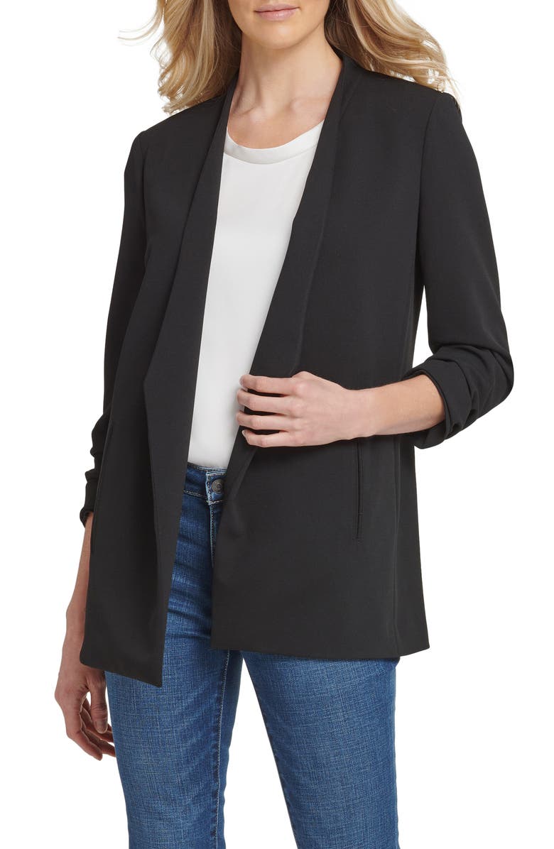 DKNY SPORTSWEAR Open Front Blazer, Main, color, 