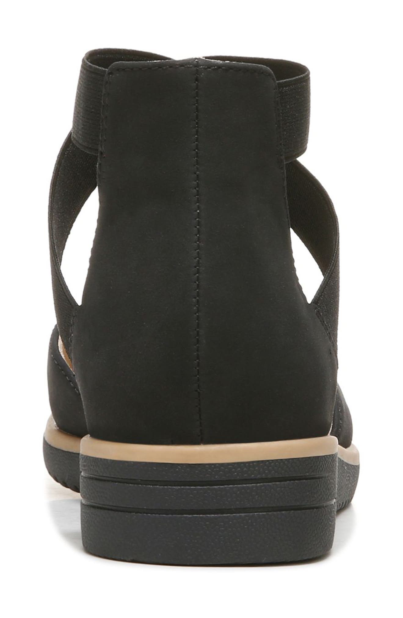 SOUL NATURALIZER Intro d'Orsay Wedge Flat - Wide Width Available, Alternate, color, Black Synthetic Nubuck