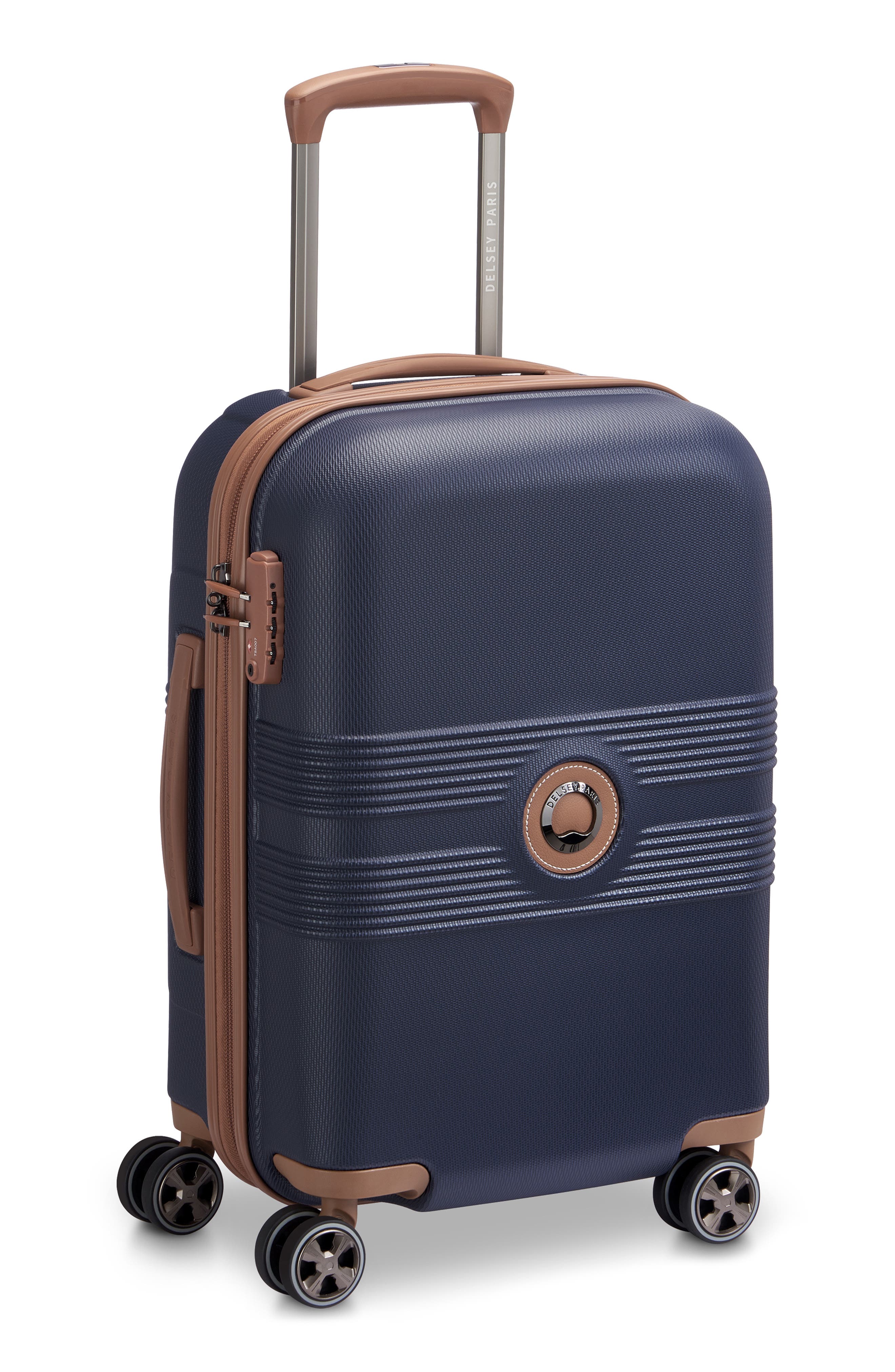 DELSEY Flanerie Hardside Carry-On Luggage, Alternate, color, Navy