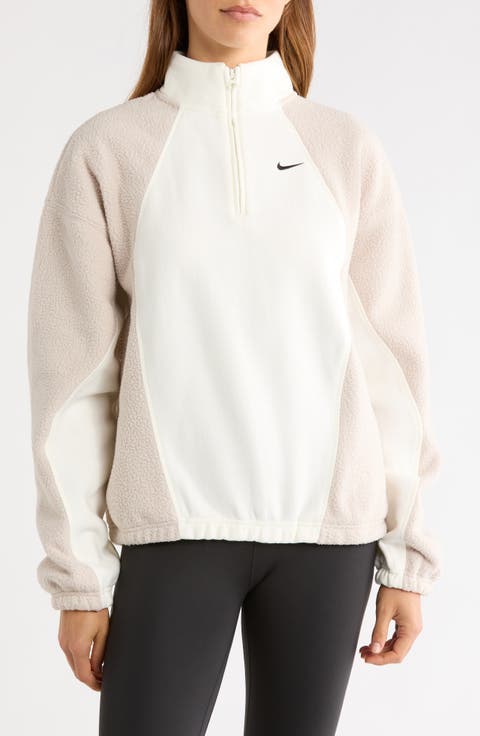 Studio Fleece Plush Oversized Quarter Zip Sweatshirt