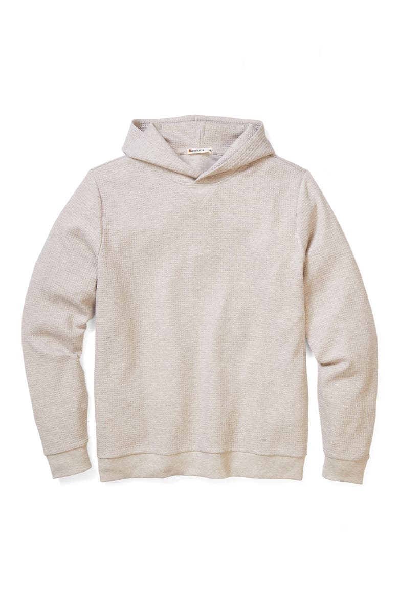 Waffle Knit Hoodie, Alternate, color, OATMEAL