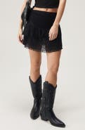 NASTY GAL Asymmetric Frill Lace Miniskirt