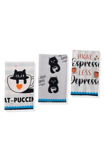 Tiramisu 3-piece Kitchen Towel Set In Animal Print
