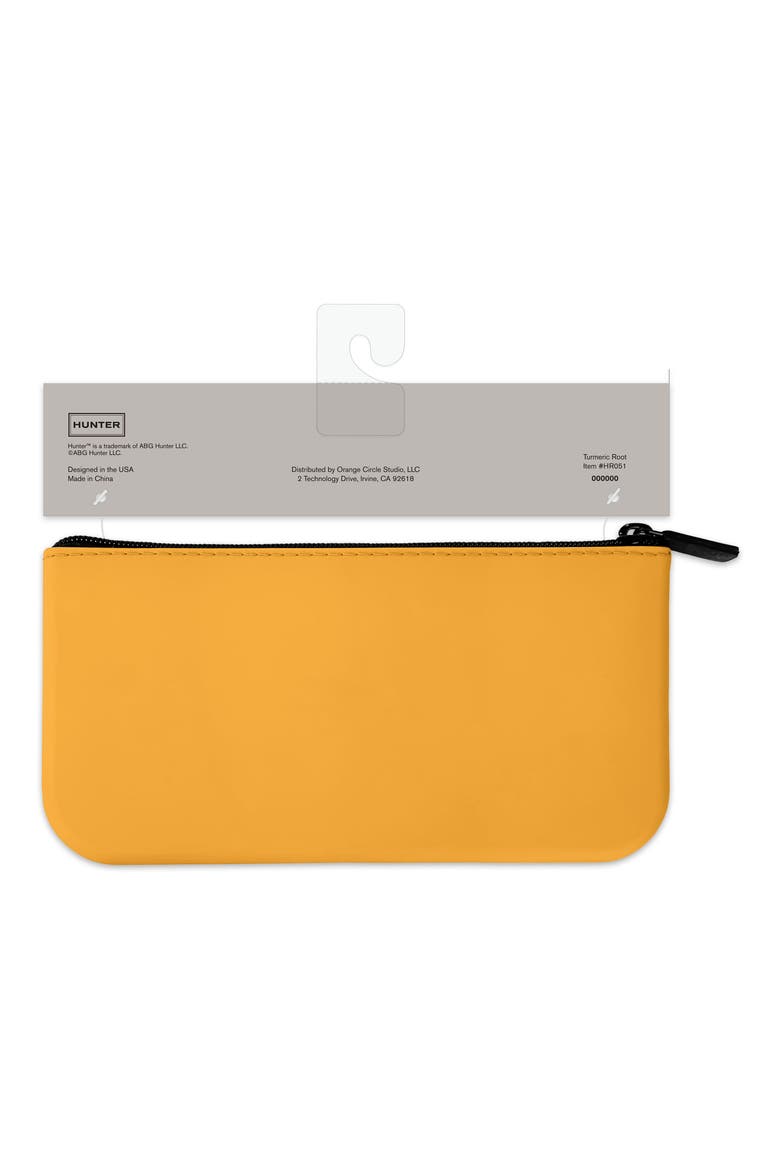 Turmeric Root Silicone Pencil Pouch, Alternate, color, YELLOW