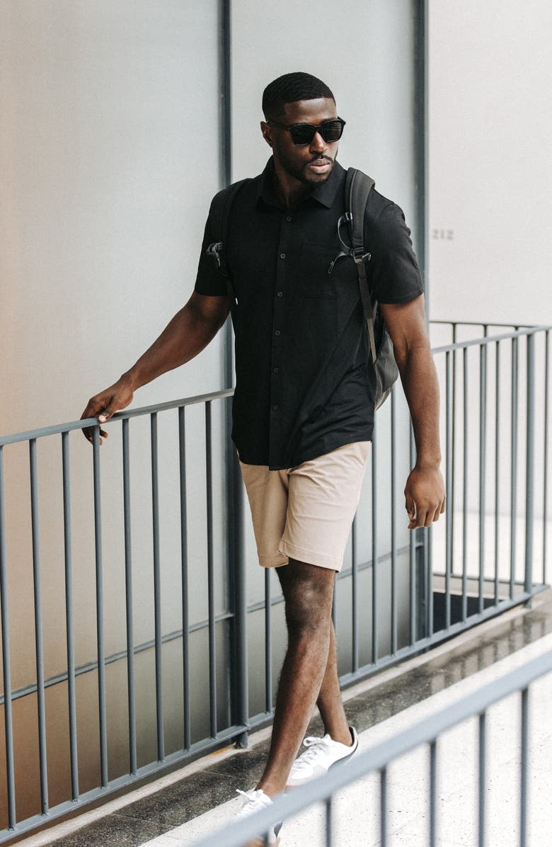 Western Rise Limitless Short Sleeve Merino Wool Blend Button-Up Shirt, Alternate, color,