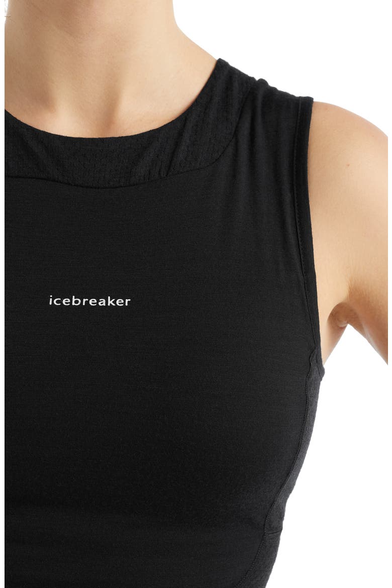ZoneKnit™ Crop Bra Tank, Alternate, color, BLACK