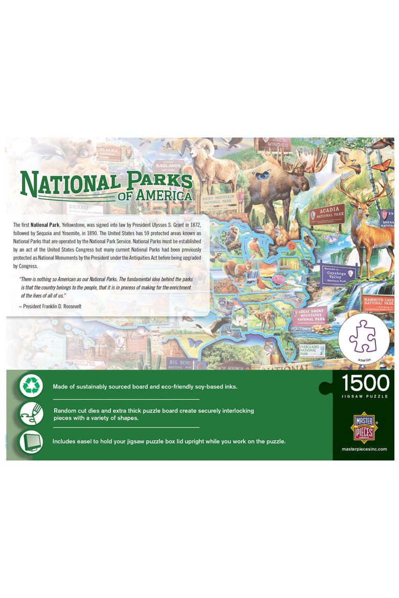 USA National Parks 1500 Piece Puzzle, Alternate, color, Multicolor