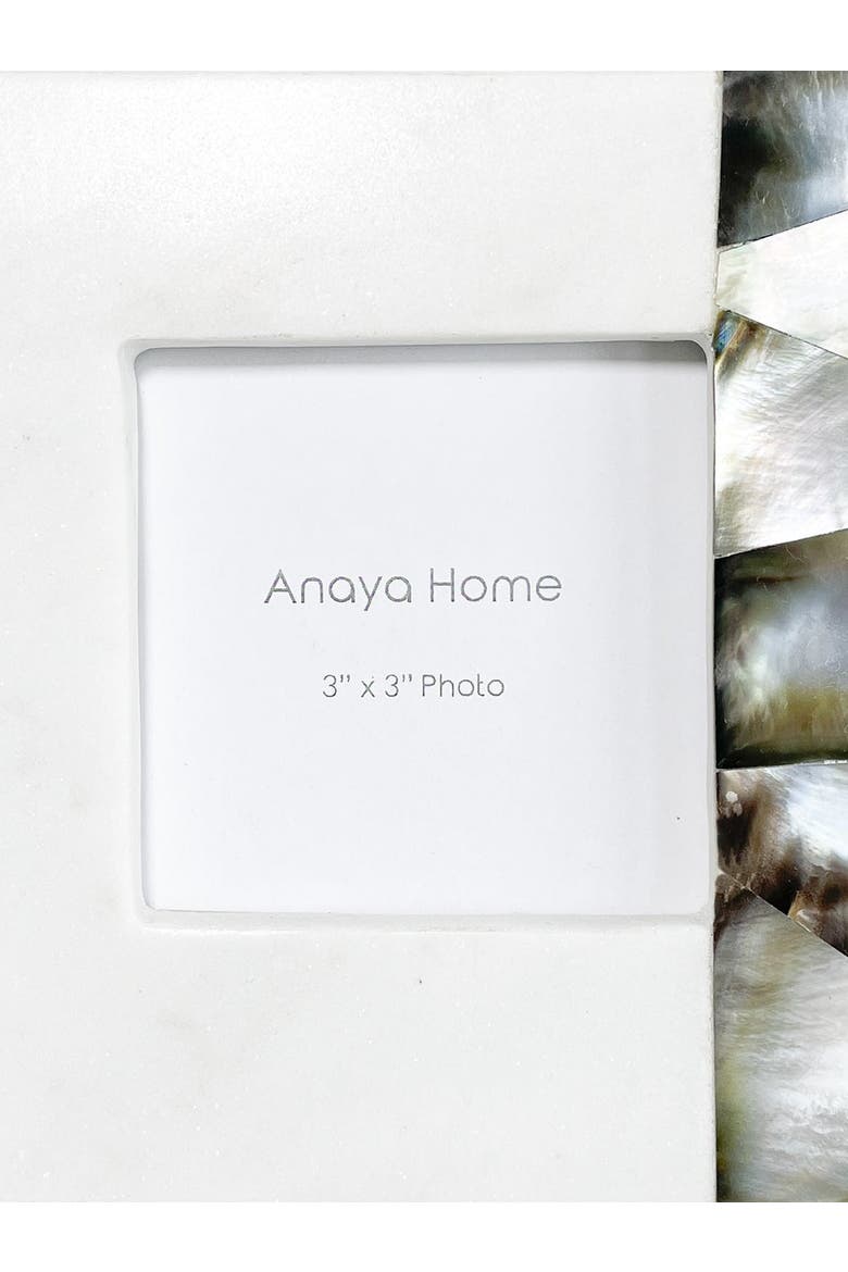 Grey Mother of Pearl Marble Picture Frames, Main, color, White