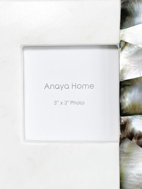 Grey Mother of Pearl Marble Picture Frames