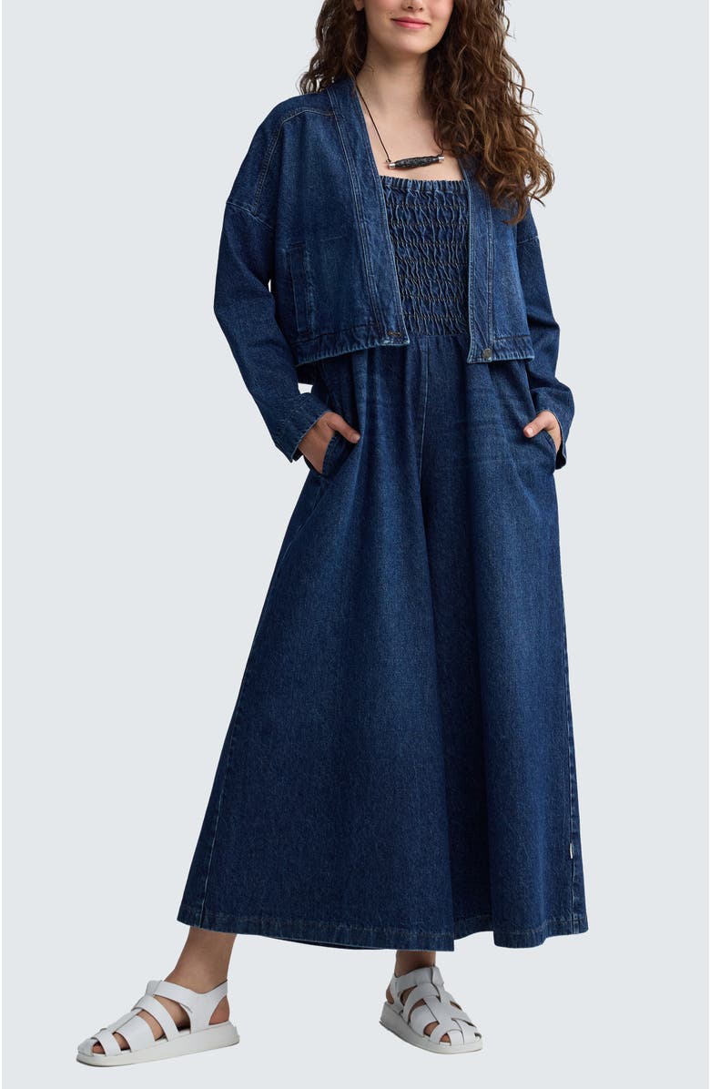 LUUKAA Tatum Structured Denim Jacket, Alternate, color, Indigo Denim