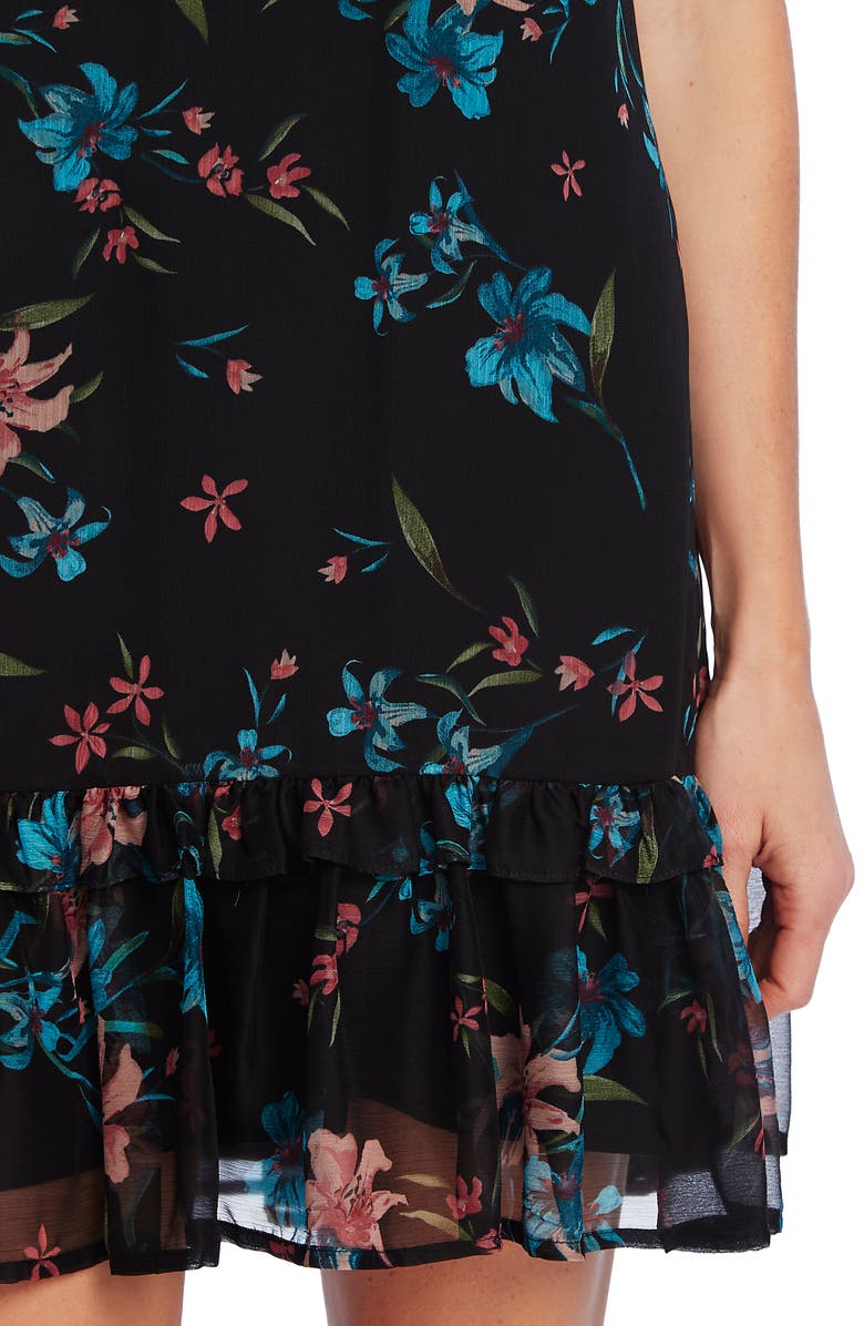 CeCe Expresive Lillies Flutter Sleeve Dress, Alternate, color, 