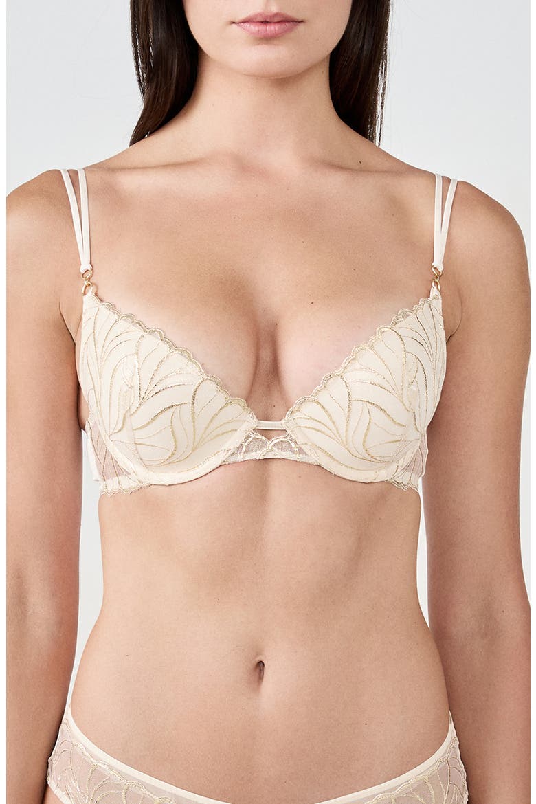 Envolee N°2 Classique Underwire Bra, Main, color, IVORY/ GOLD