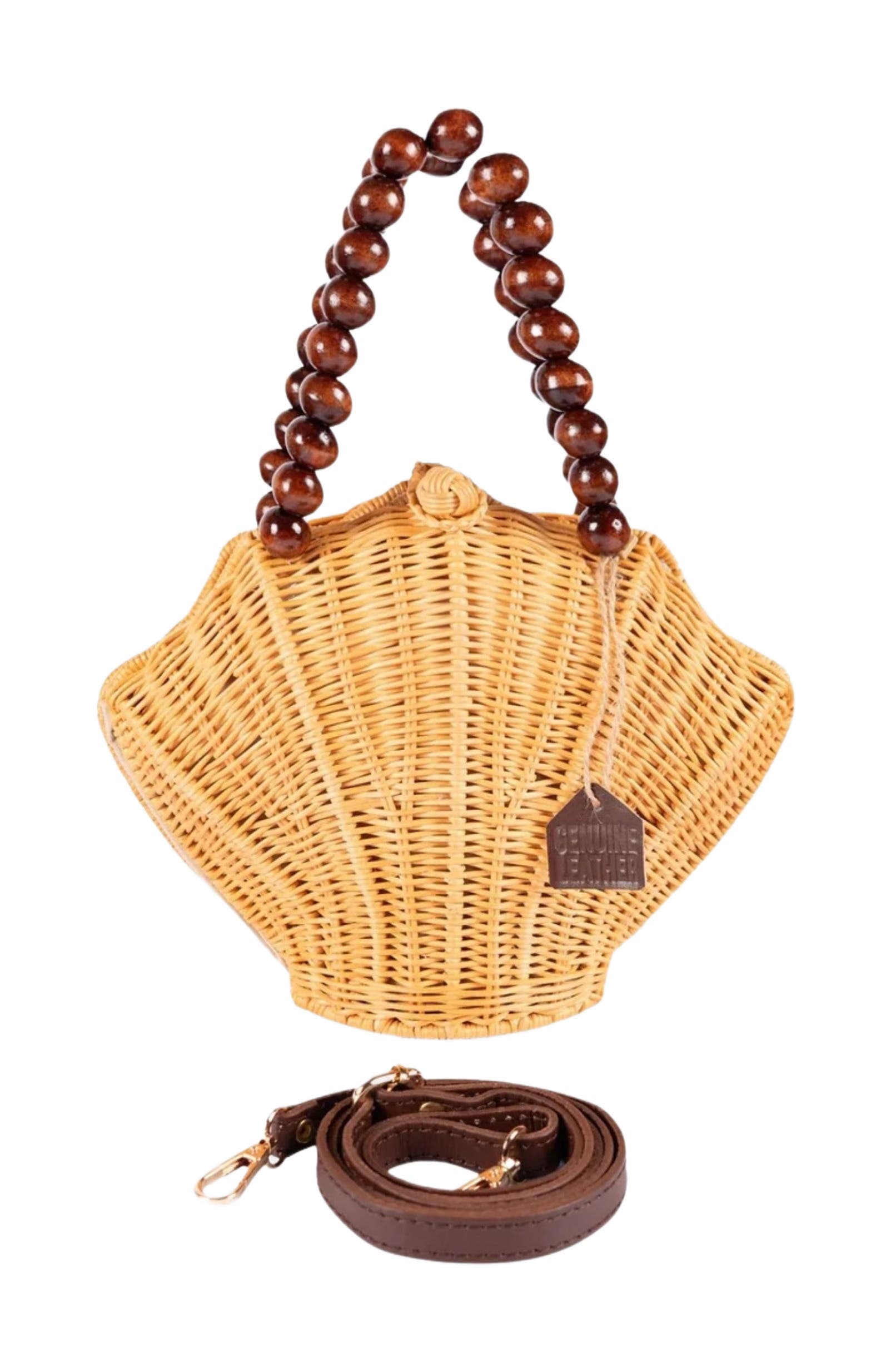 Jelavu Shelly Woodbead Crossbody Bag, Alternate, color, Natural