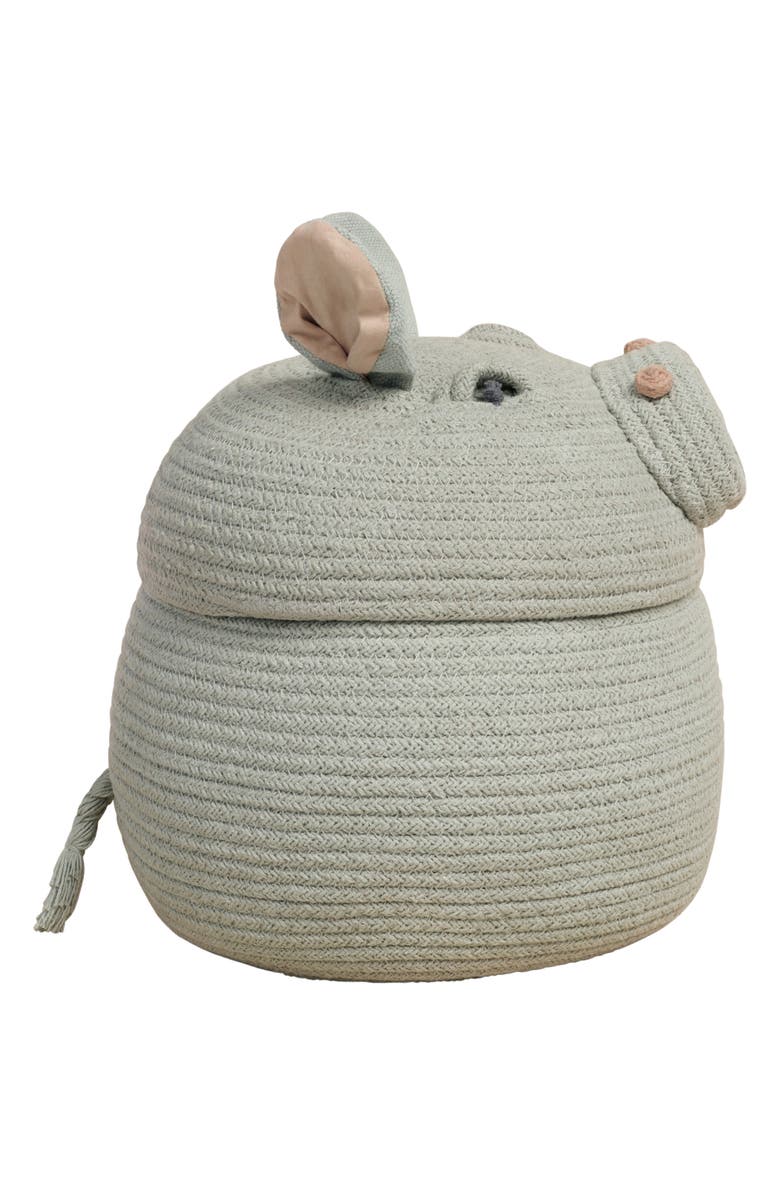 Lorena Canals Henry the Hippo Basket, Alternate, color, Blue Sage