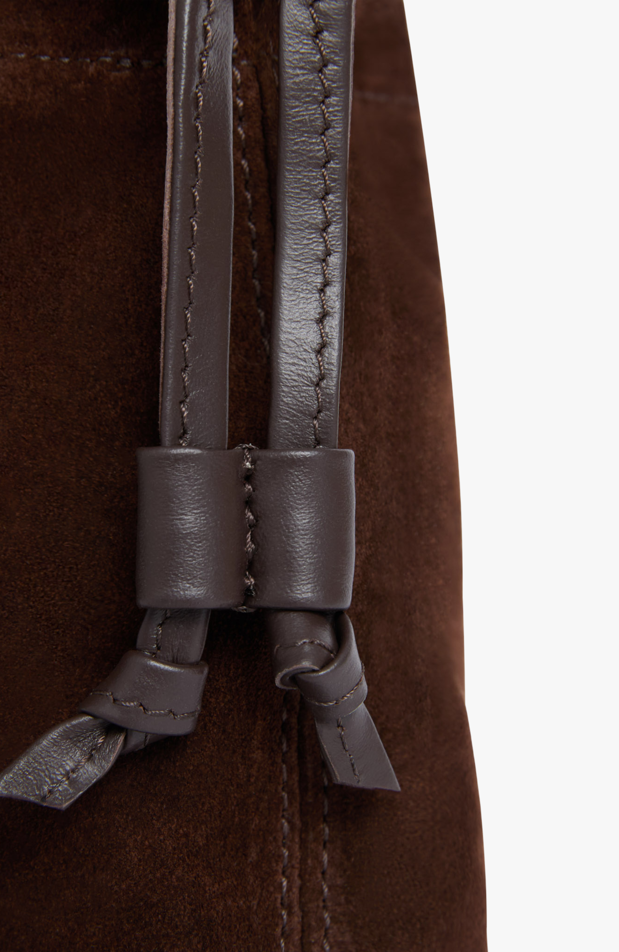 Mini Asisi Convertible Suede Crossbody, Alternate, color, Chocolate Suede