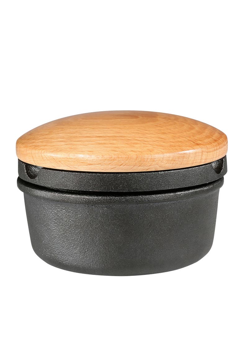 Cast Iron Spice Grinder Set, Herb and Seed Grinder, 5.4" Diameter, Main, color, Black