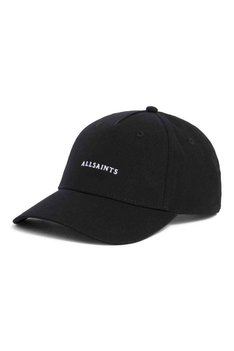 Logo Adjustable Baseball Cap, Main, color, 001 BLACK