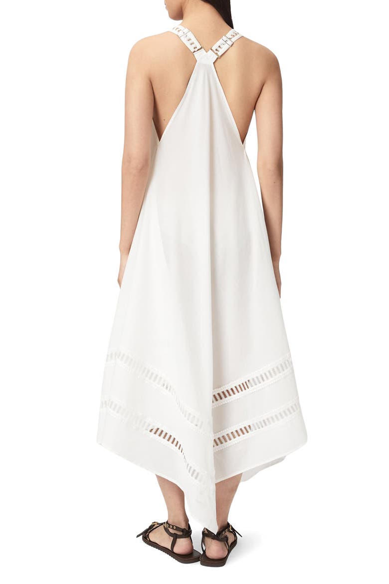 Lil Handkerchief Hem Cotton Dress, Alternate, color, WHITE
