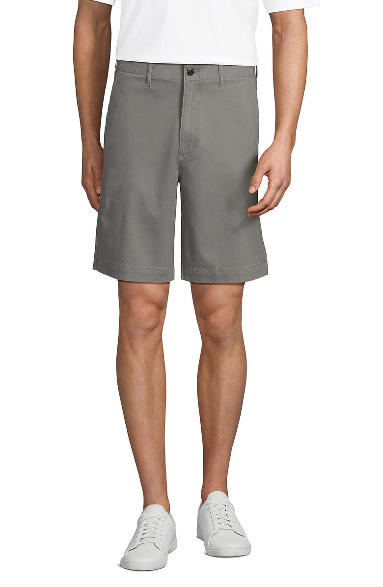 Lands' End Knockabout 9" Comfort Waist Classic Fit Chino Short, Alternate, color, Wet Cement