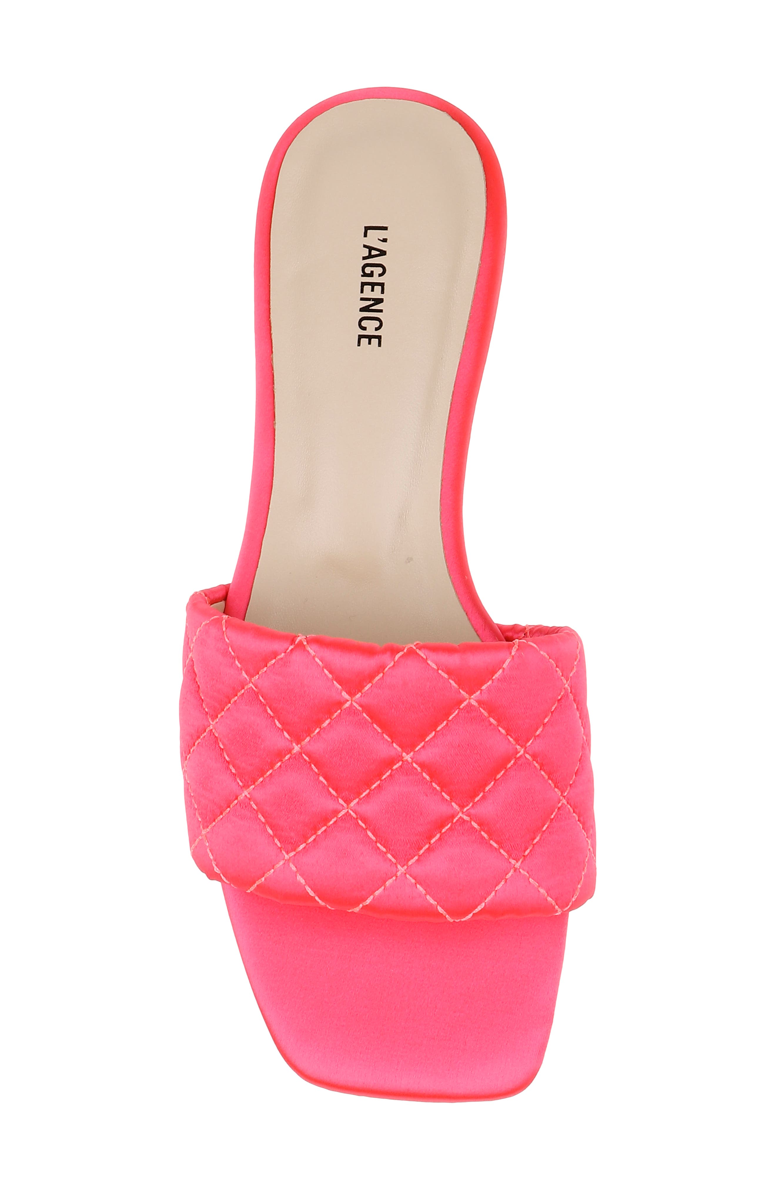 Aloise Slide Sandal, Alternate, color, NEON CORAL