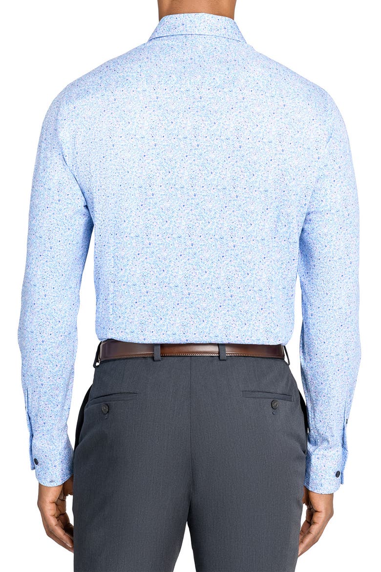 Slim Fit Floral Reworked Dress Shirt, Alternate, color, BLUE PURPLE