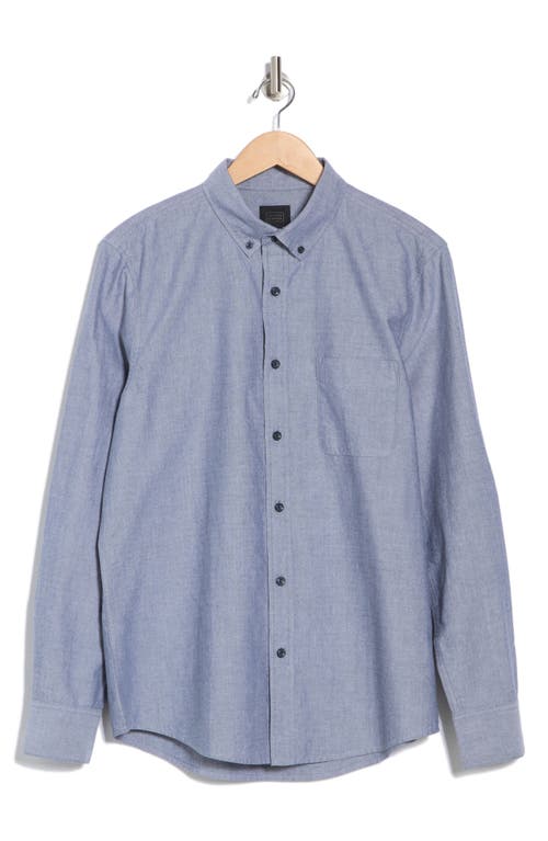 14th & Union Solid Cotton Button-down Shirt In Navy Blazer- White
