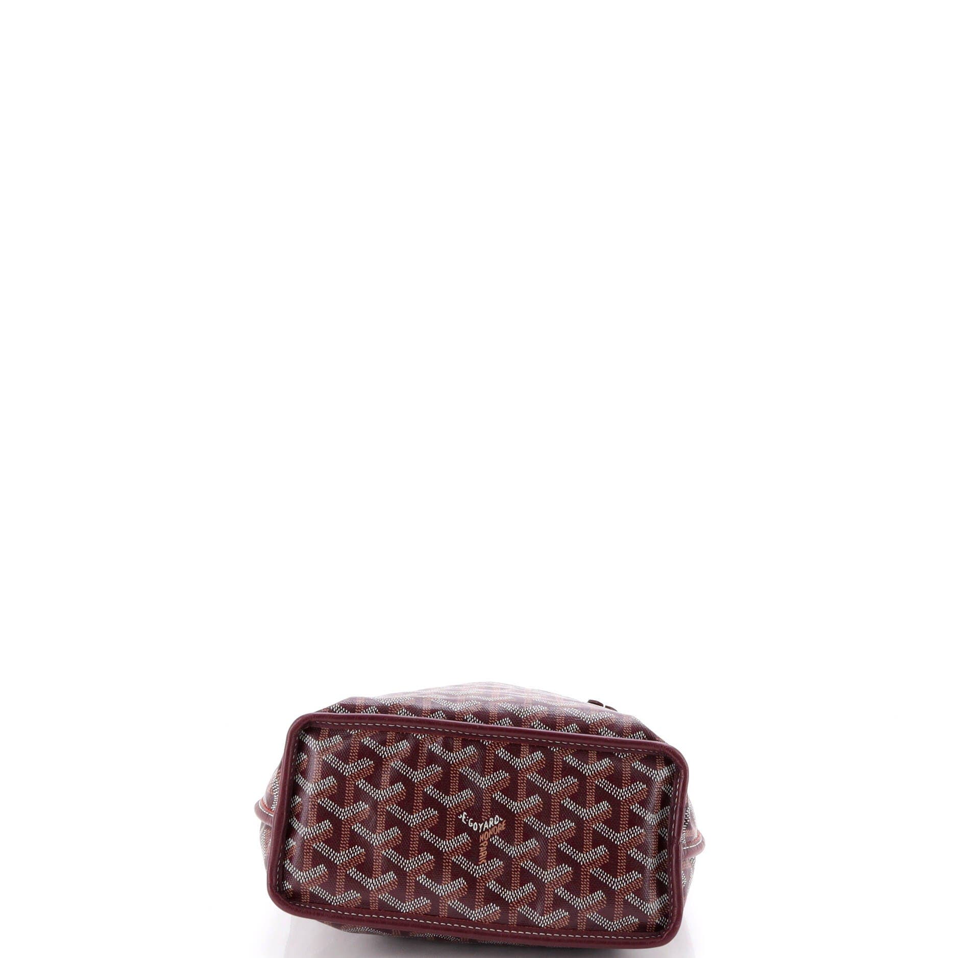 Pre-Owned Goyard Anjou Reversible Tote Coated Canvas Mini, Alternate, color, Purple