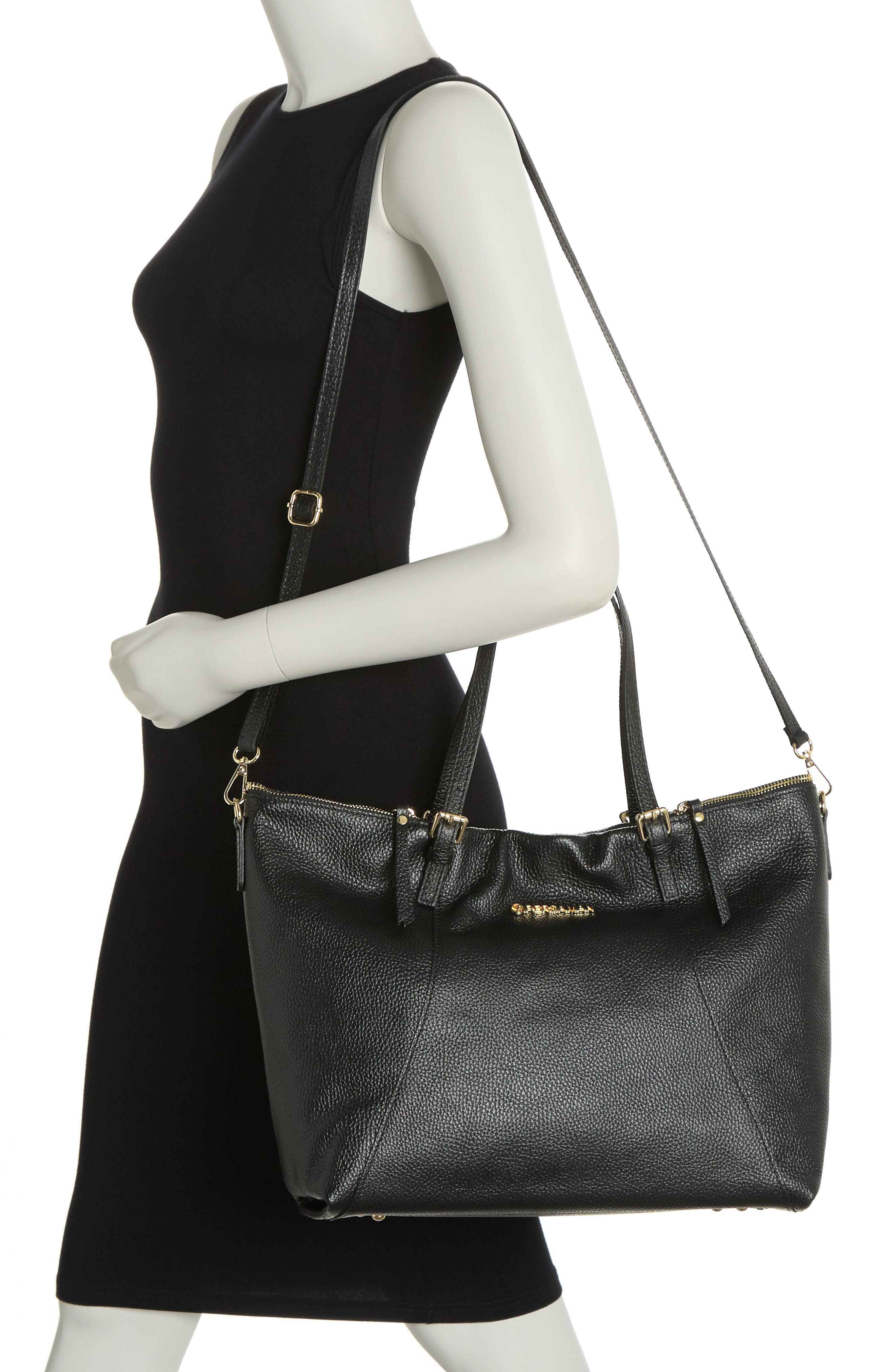 Persaman New York Georgette Leather Tote Bag, Alternate, color, 