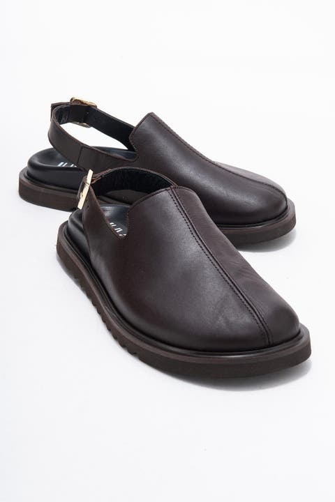 Laby Leather Clogs