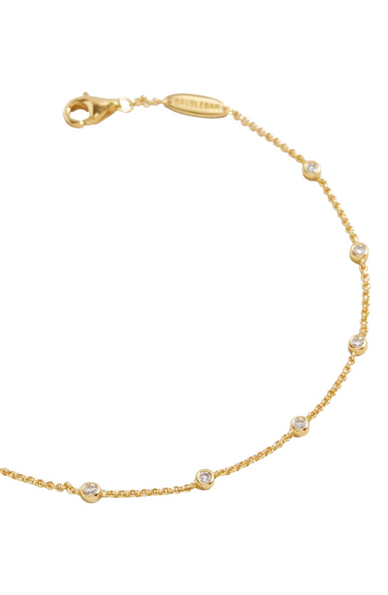 BaubleBar Yasmine Bezel Station Bracelet, Alternate, color, 