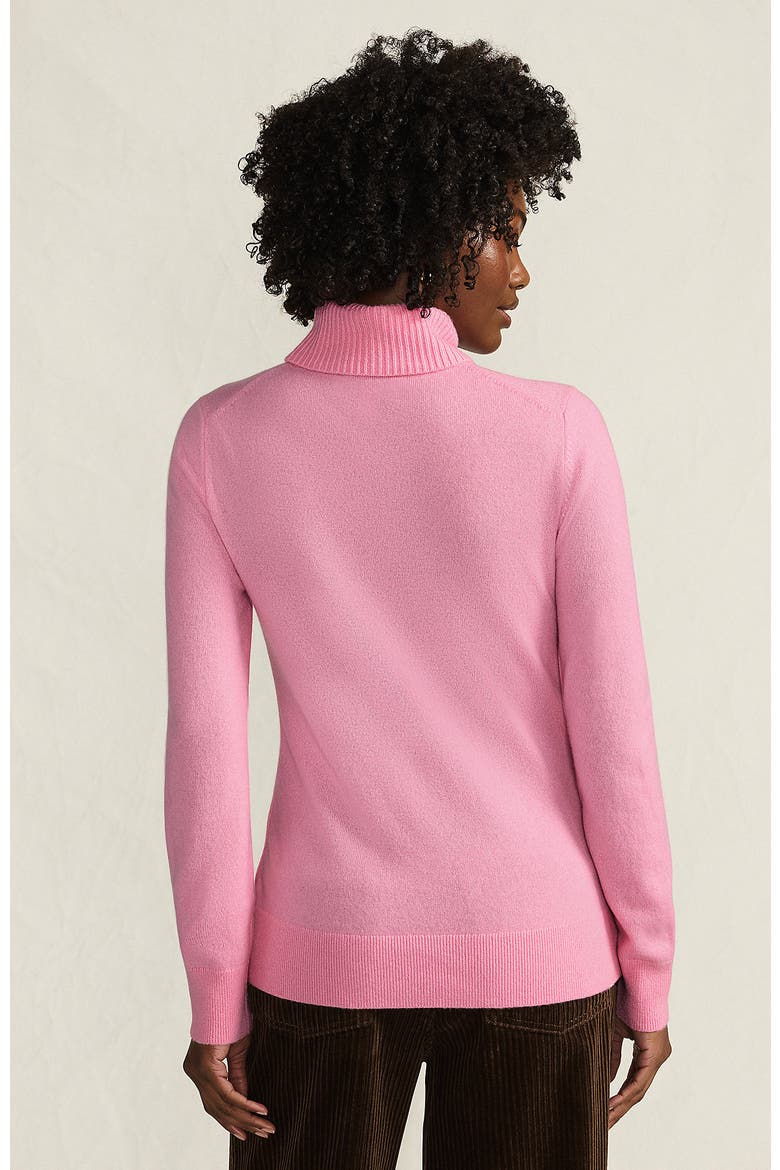Cashmere Turtleneck Sweater, Alternate, color, Seaside Pink