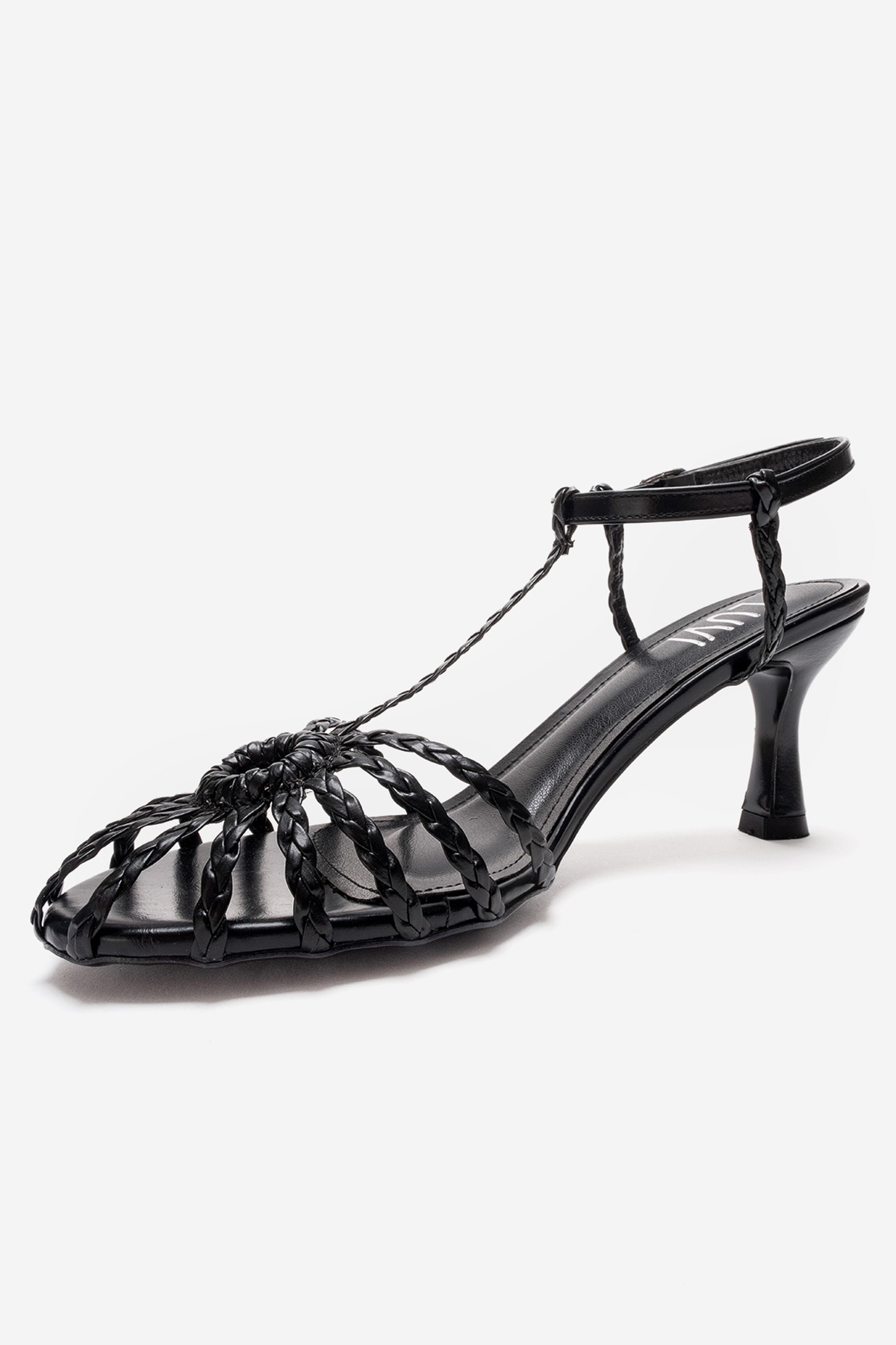 Gerald Woven Strap Stiletto Pump, Alternate, color, Black