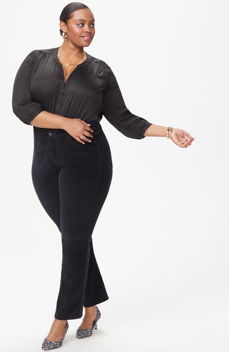 NYDJ Marilyn Straight Leg Stretch Velvet Pants, Alternate, color,