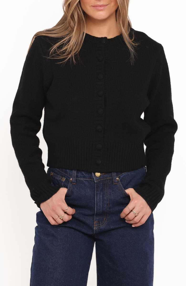 Petal & Pup Kanie Cardigan, Main, color, Black