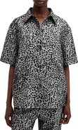 AllSaints Jemi Leopard Print Button-Up Shirt