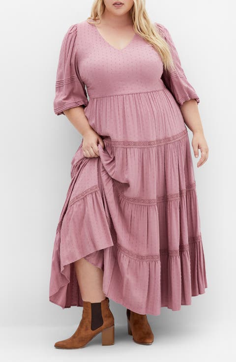 Brooklynn Tiered Maxi Dress (Plus)