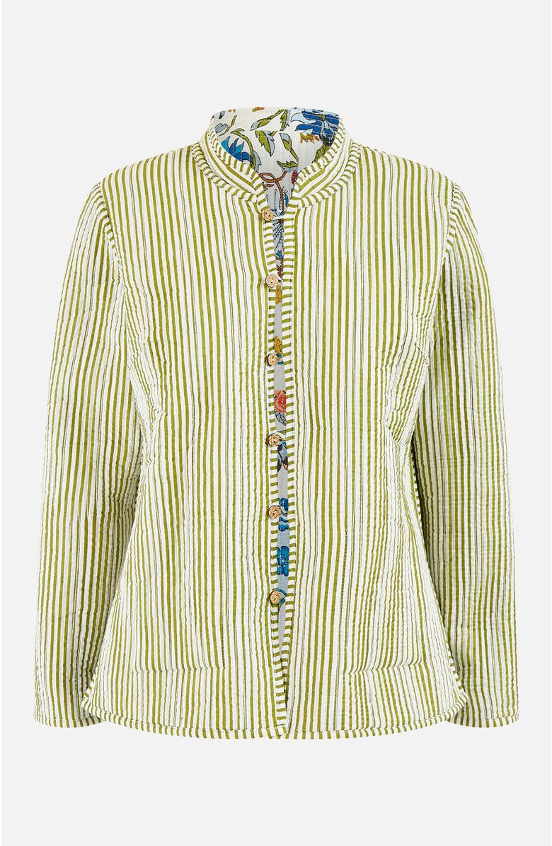 Yumi Indian Patchwork Reversible Jacket, Alternate, color, White