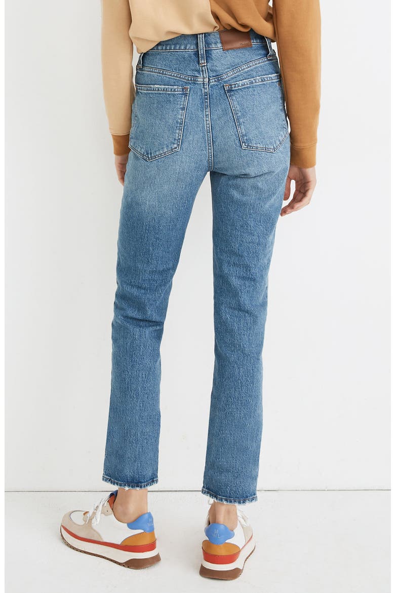 Classic High Waist Straight Leg Jeans, Alternate, color, NEARWOOD